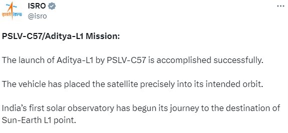 ISRO's Aditya L-1 Mission